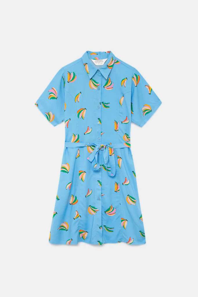 Musa bananas κοντό πουκάμισο φόρεμα  