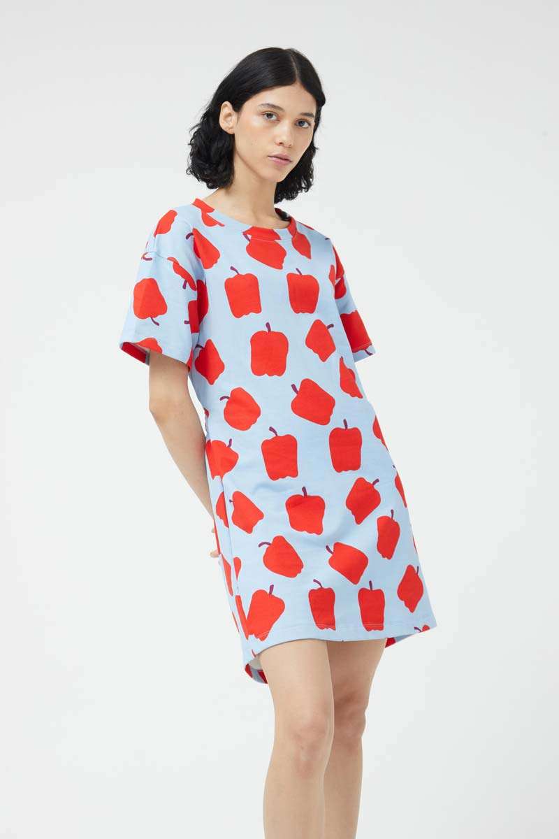 Short pepper print dress  