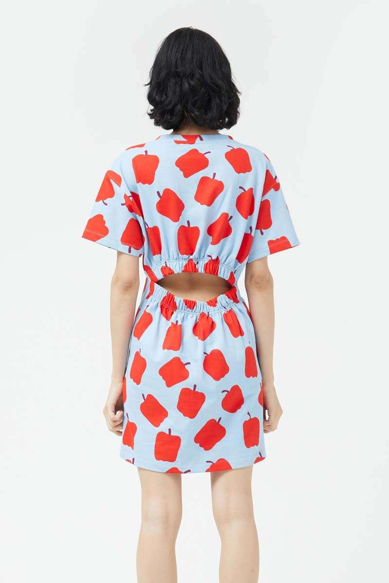 Short pepper print dress  