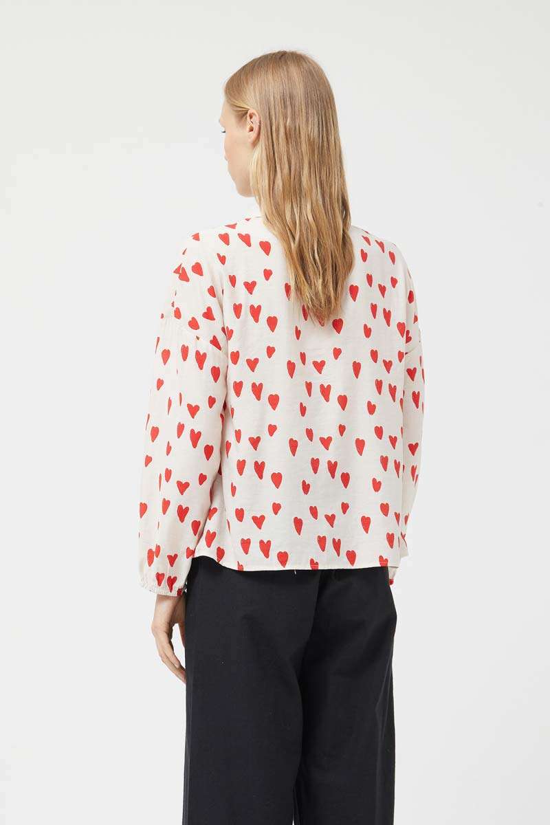 Heart print shirt  